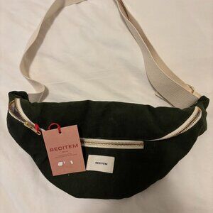 Recitem Paris “La Banane Iria” Corduroy Belt Bag – Green (NWT)